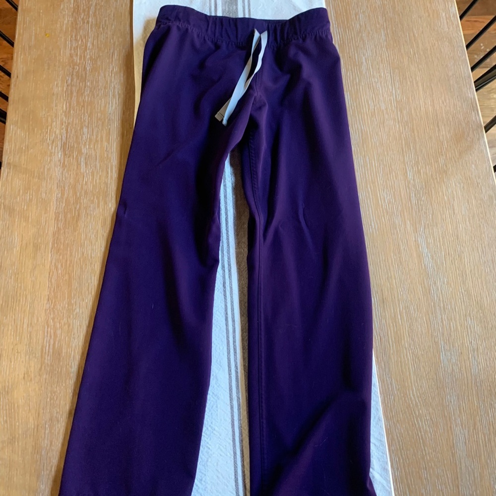 Figs purple scrub pants
